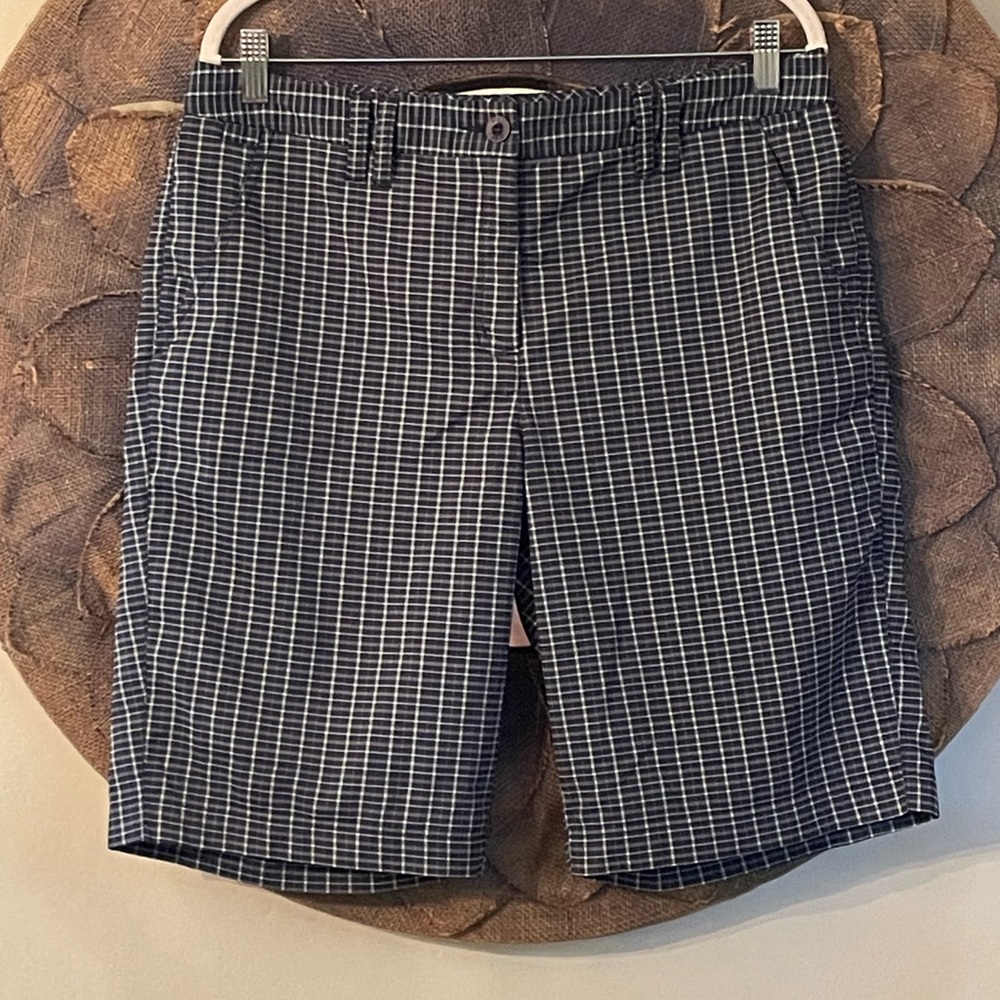 NIVO Navy Check Women's Golf Shorts